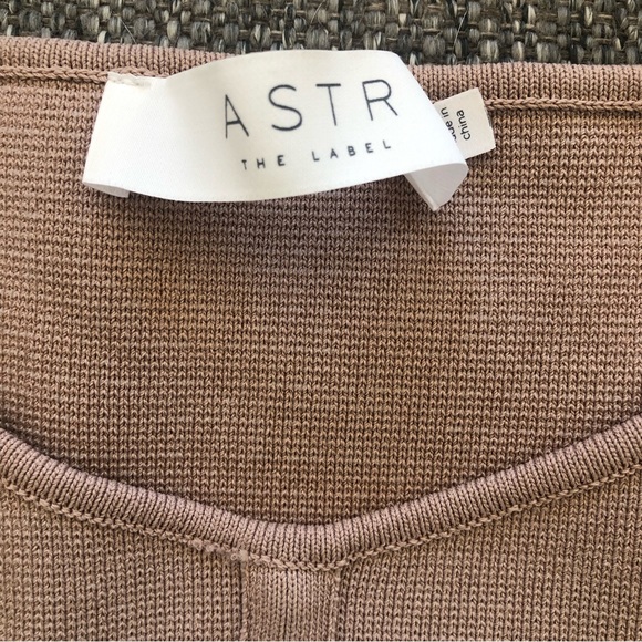 PRINCESSCORE ASTR THE LABEL TAUPE PUFF SLEEVE CORSET COTTAGECORE ROYALCORE TOP - Picture 3 of 8